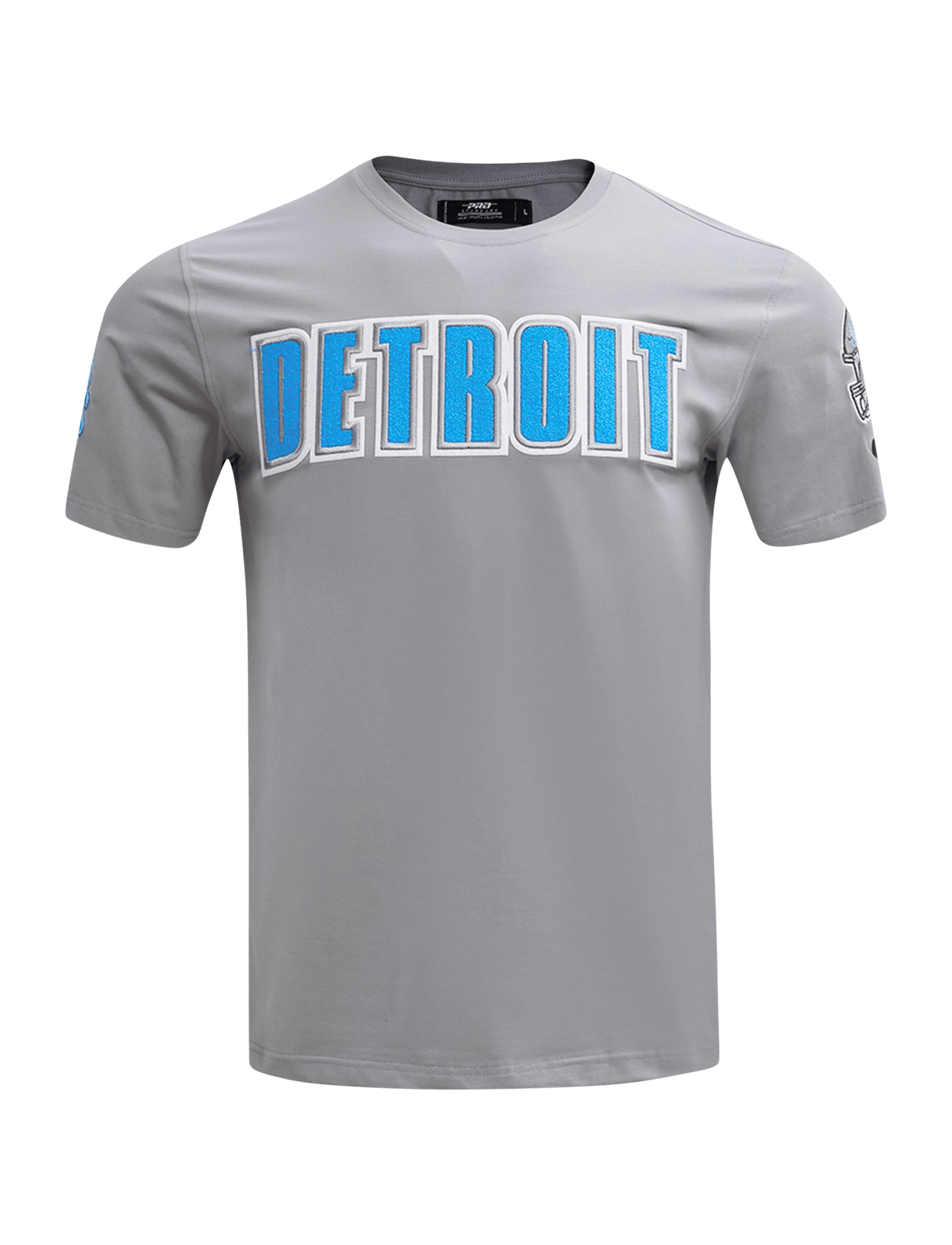 Pro Standard T-Shirts Detroit Lions Pro Standard NFL Classic Chenille Flex T-Shirt - Grey