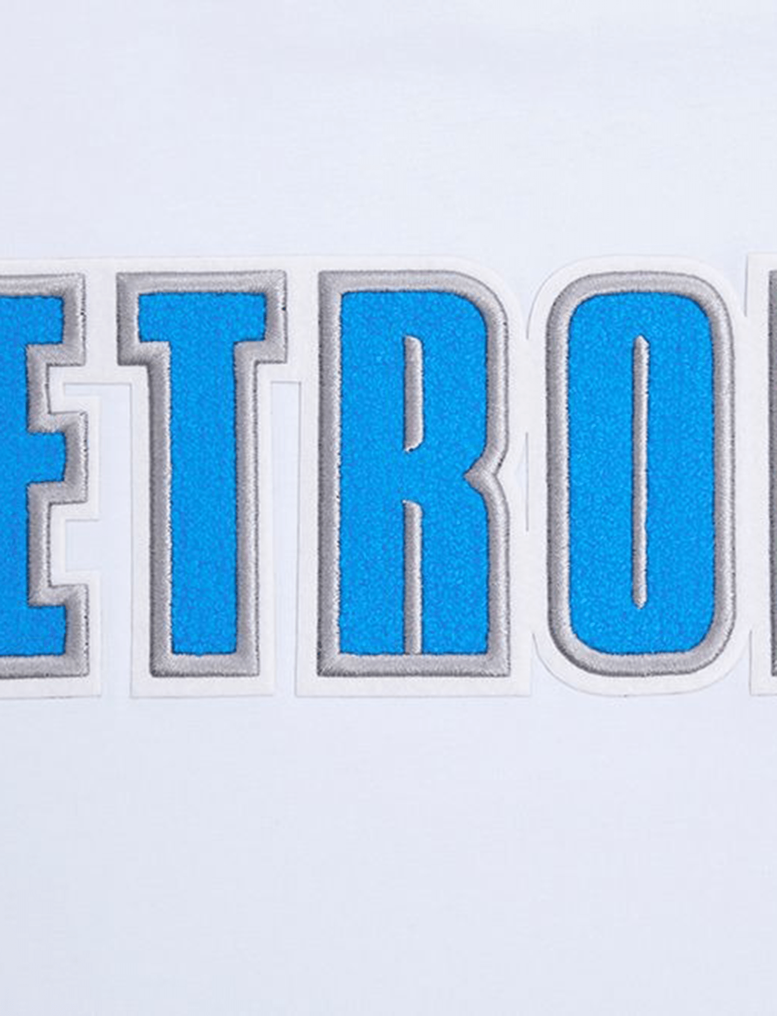 Pro Standard T-Shirts Detroit Lions Pro Standard NFL Classic Chenille Flex T-Shirt - White