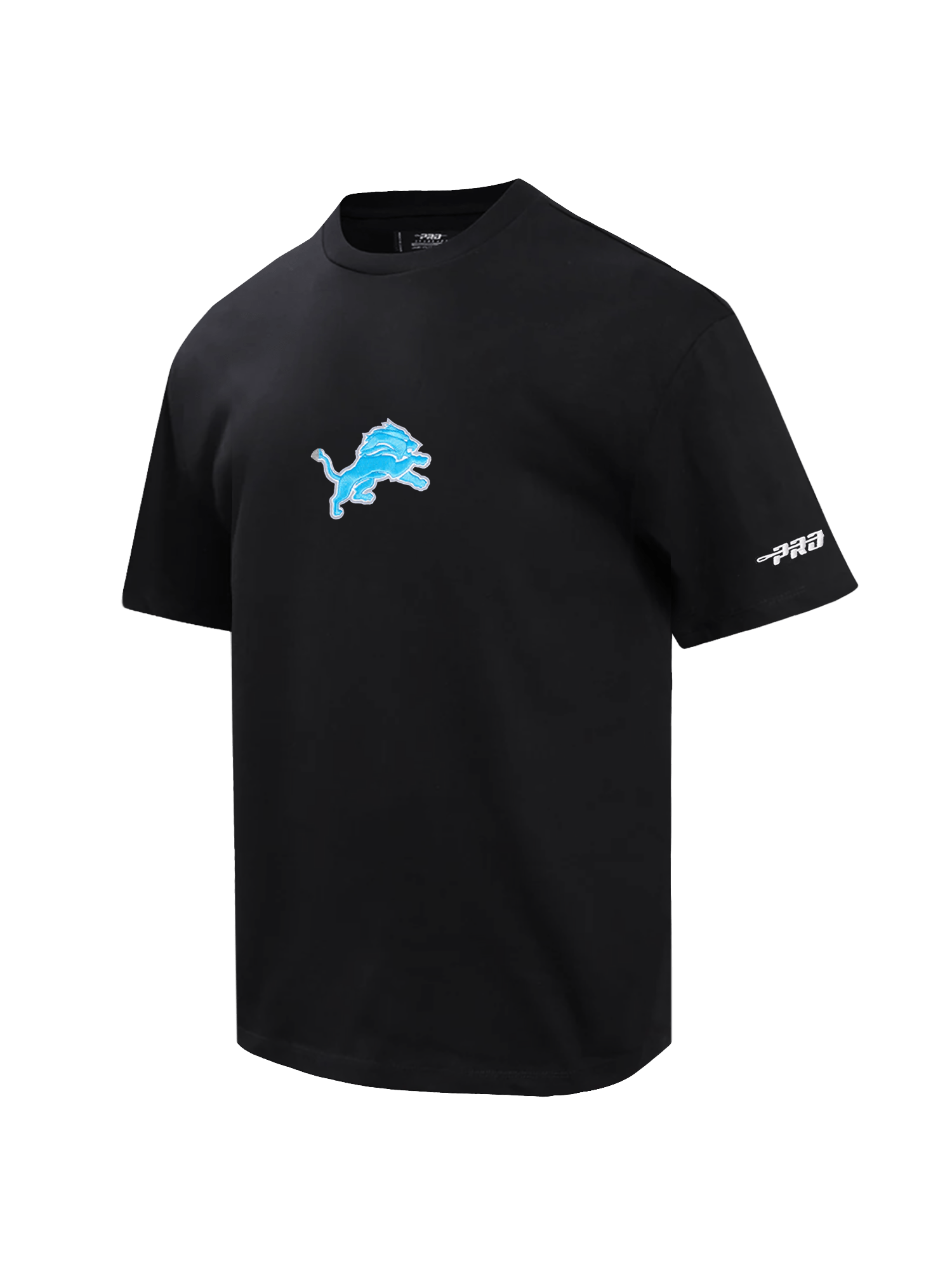 Pro Standard T-Shirts Detroit Lions Pro Standard NFL Icon Drop Shoulder T-Shirt - Black