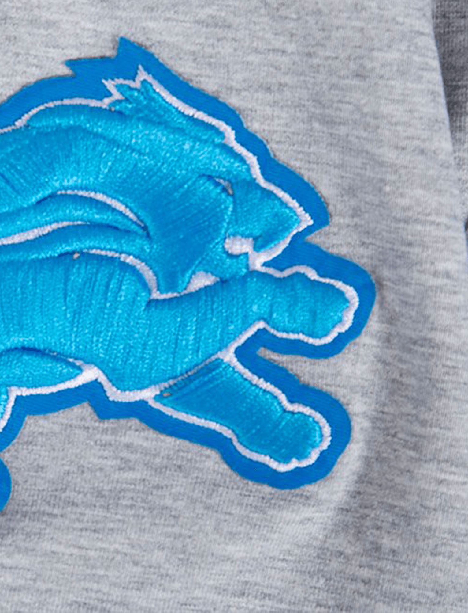 Pro Standard T-Shirts Detroit Lions Pro Standard NFL Script Tail Flex T-Shirt - Grey Marle