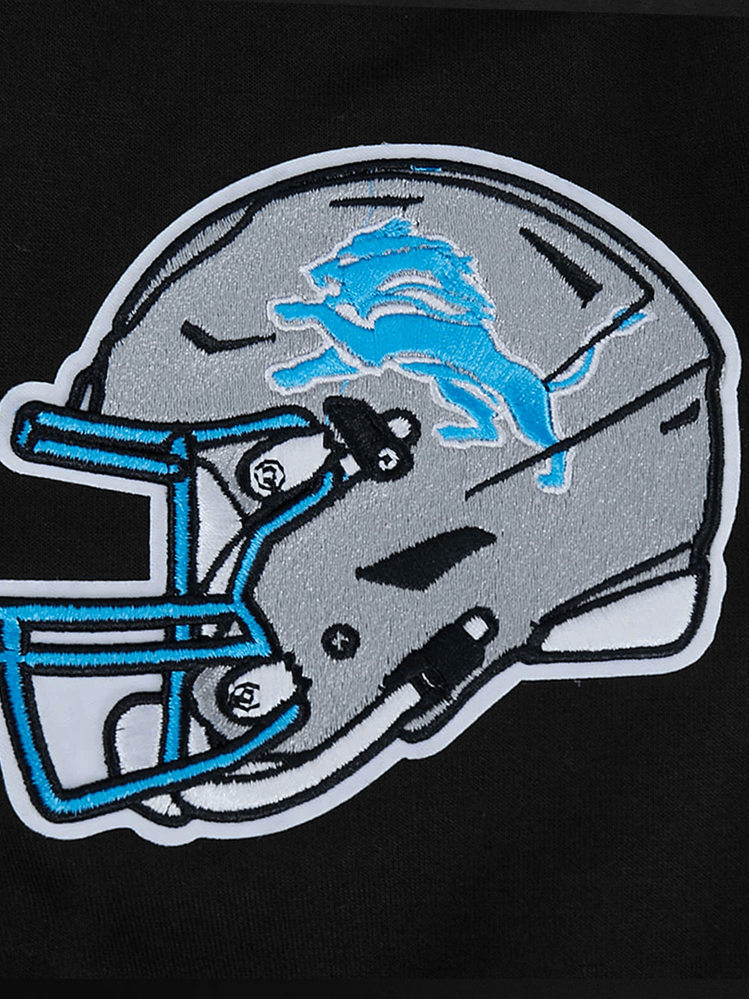 Pro Standard Jumpers Detroit Lions Pro Standard NFL Team Chenille Flex Hoodie Jumper - Black