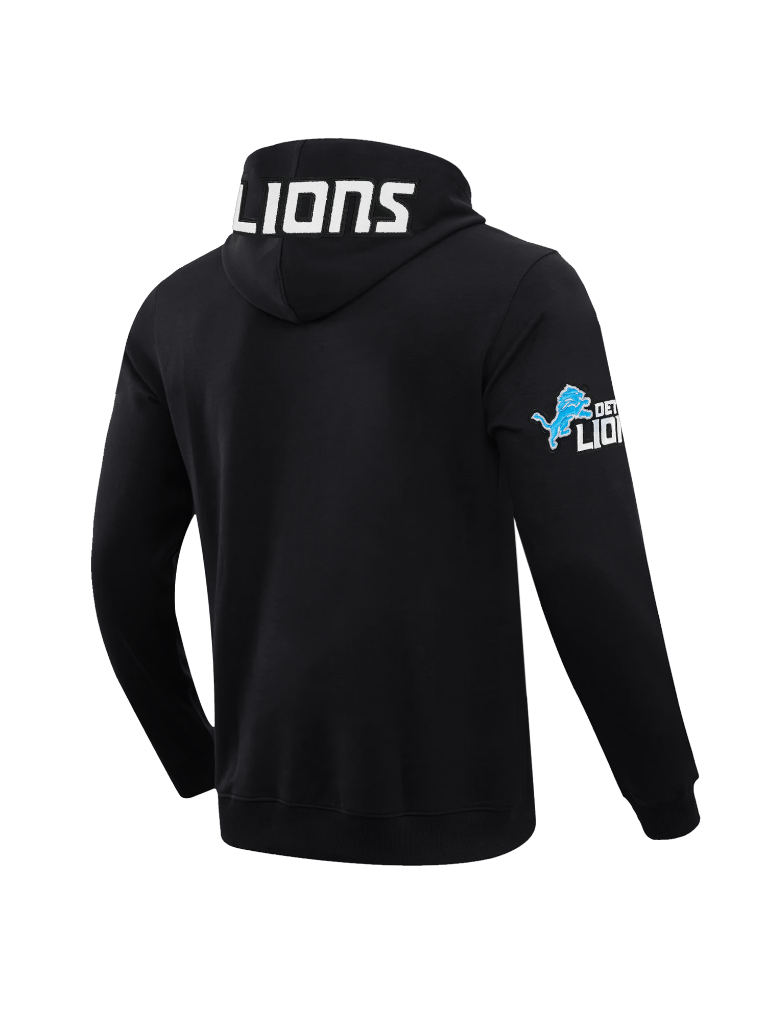 Pro Standard Jumpers Detroit Lions Pro Standard NFL Team Chenille Flex Hoodie Jumper - Black