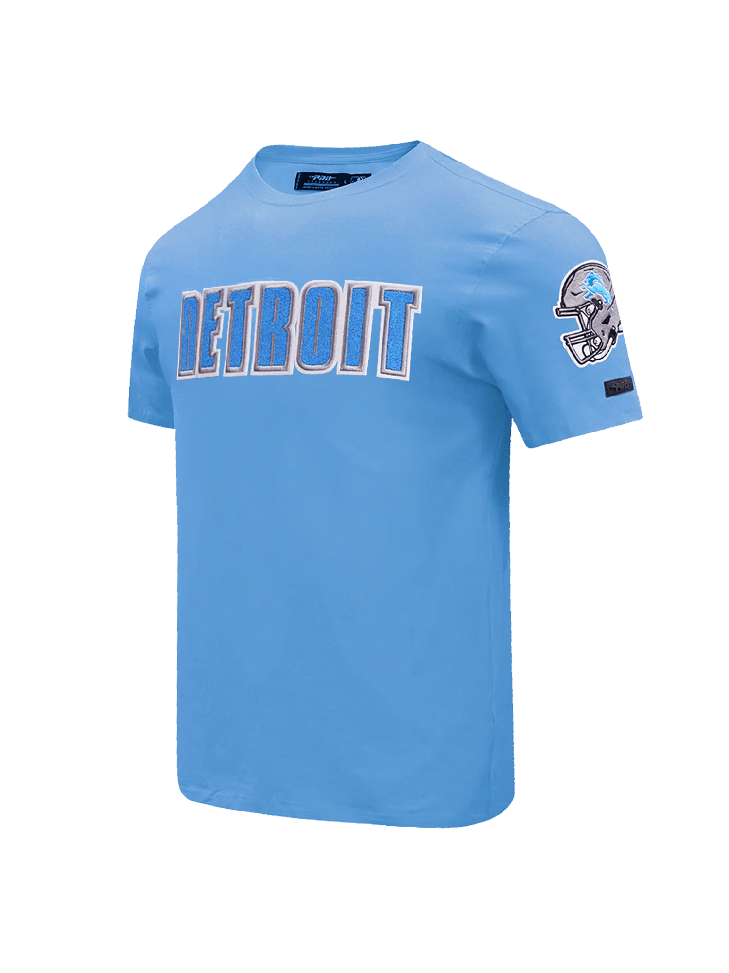 Pro Standard T-Shirts Detroit Lions Pro Standard NFL Team Chenille Flex T-Shirt - Light Blue