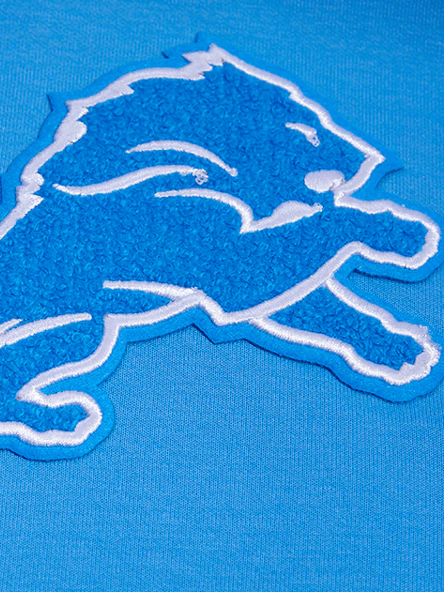 Pro Standard Jumpers Detroit Lions Pro Standard NFL Team Chenille Hoodie Jumper - Light Blue