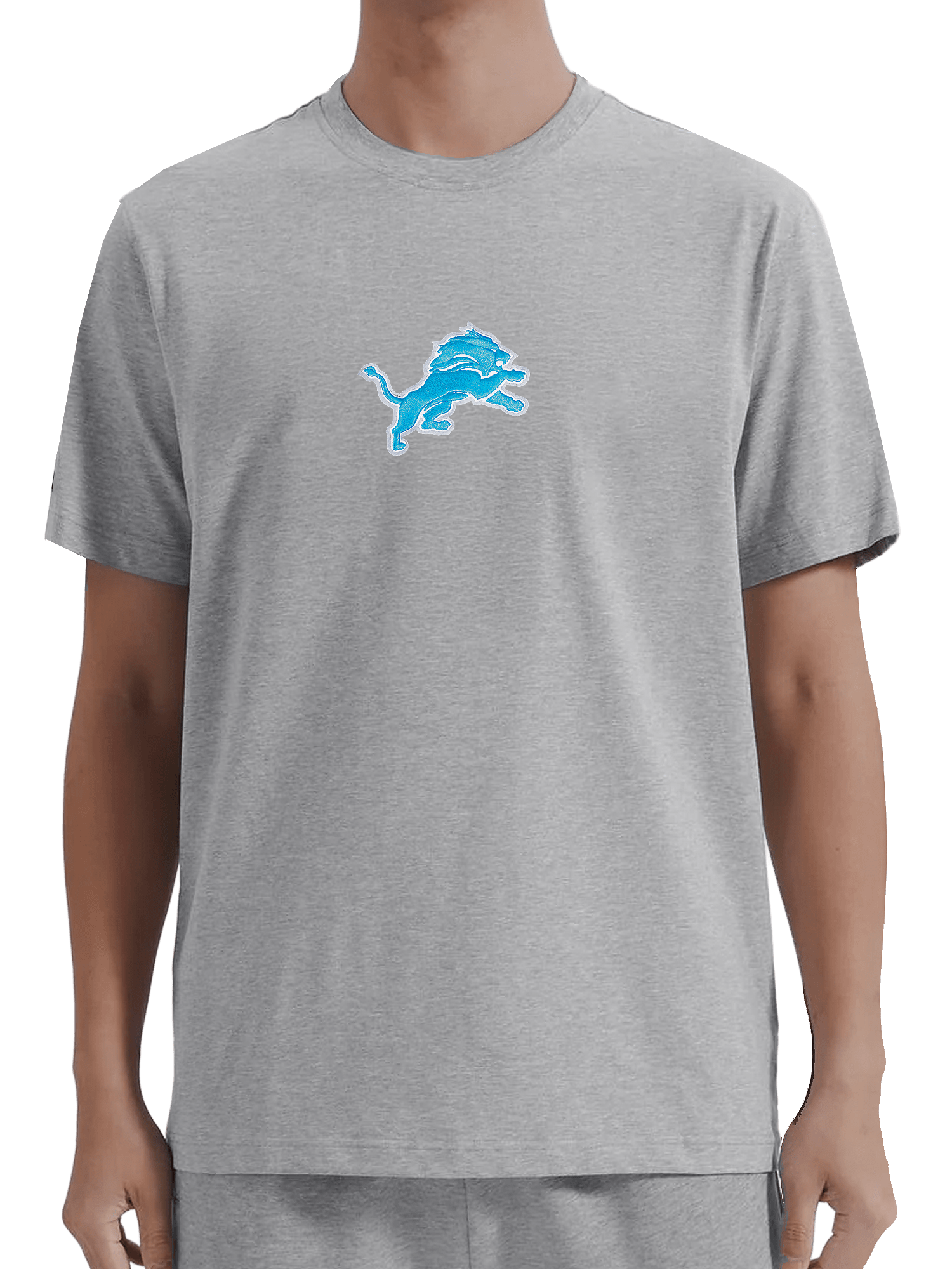 Pro Standard T-Shirts Detroit Lions Pro Standard NFL Team Icon Flex T-Shirt - Heather Grey
