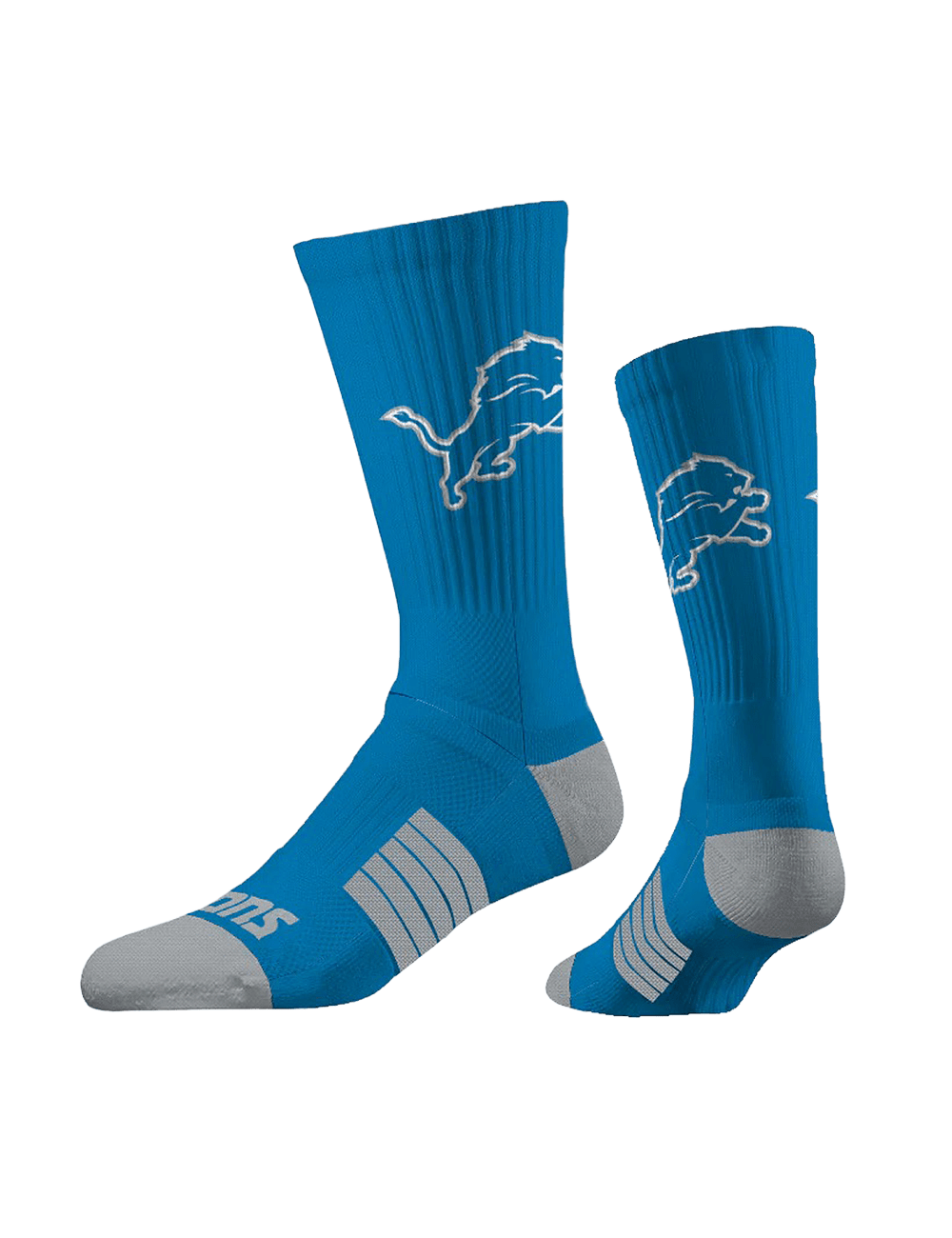 Strideline Socks Large (9-12 US) Detroit Lions Strideline NFL Team Premier Flex-Stretch Crew Socks