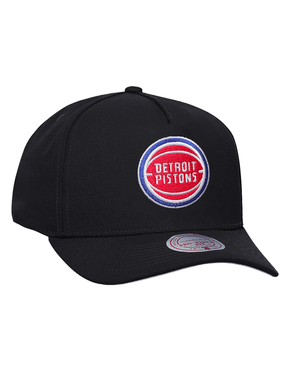 Mitchell And Ness Caps OSFM Detroit Pistons Mitchell & Ness NBA Team Pro Pinch Snapback Hat - Black