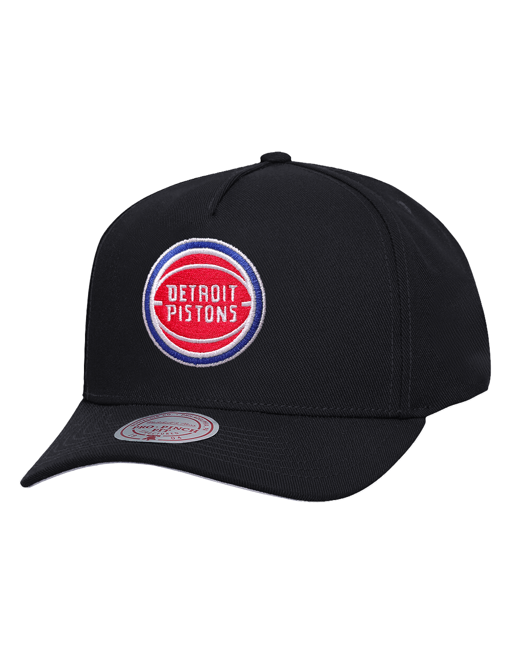 Mitchell And Ness Caps OSFM Detroit Pistons Mitchell & Ness NBA Team Pro Pinch Snapback Hat - Black