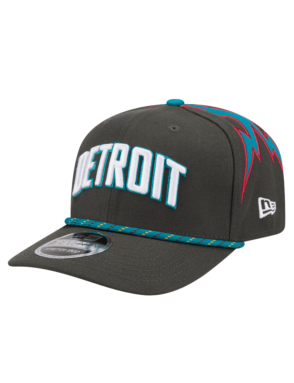 New Era Caps Detroit Pistons New Era NBA 25-26 City Edition 9SEVENTY Stretch Snapback Hat