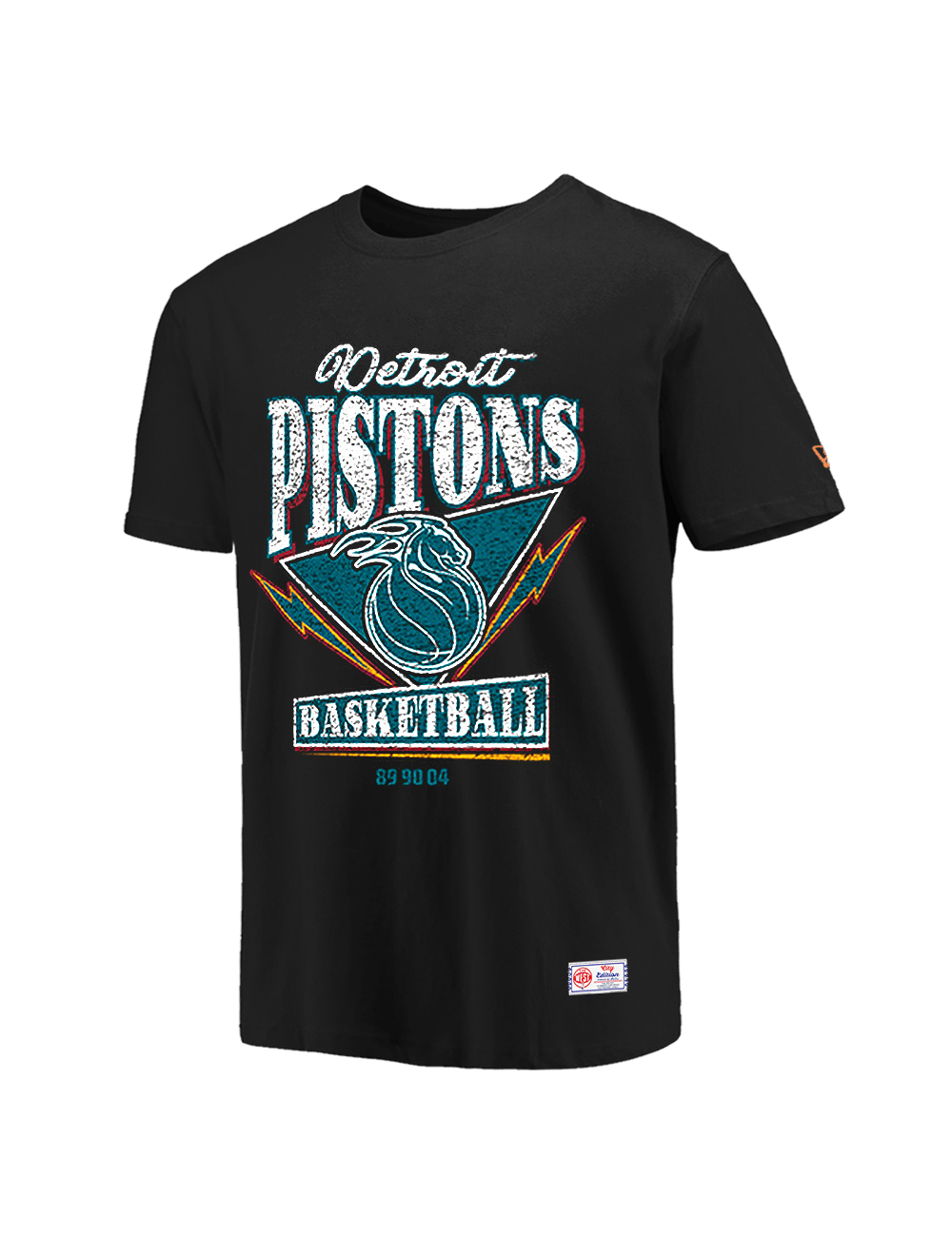 New Era T-Shirts Detroit Pistons New Era NBA 25-26 City Edition Distressed T-Shirt