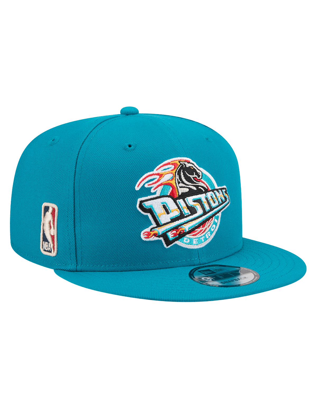 New Era Caps Detroit Pistons New Era NBA HWC 9FIFTY Snapback Hat - Turqoise