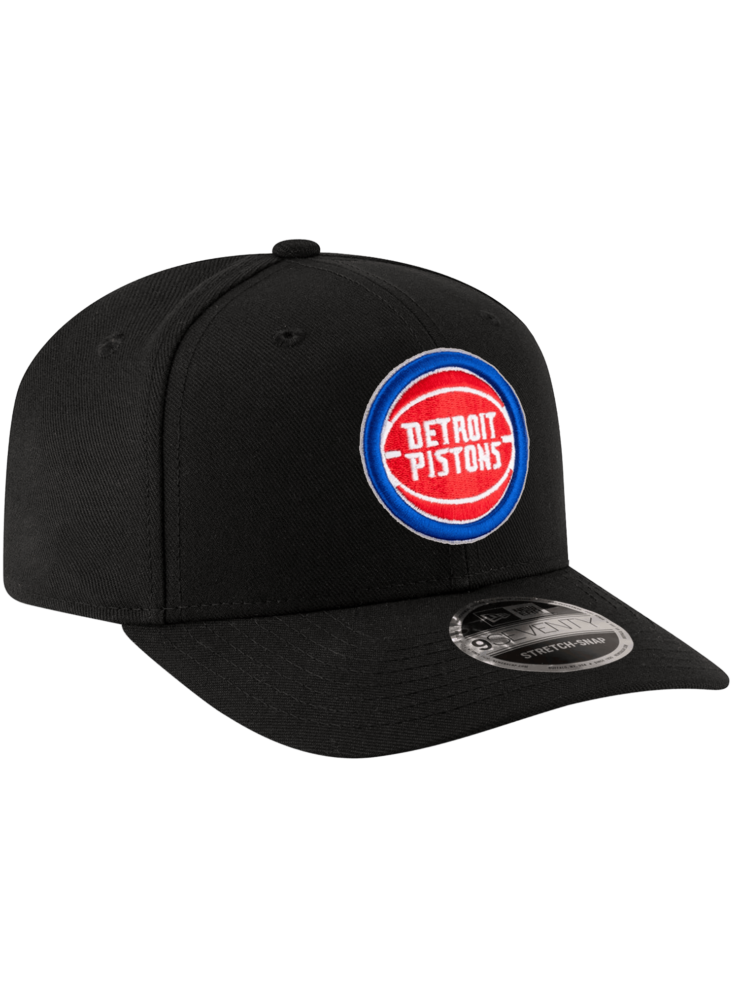 New Era Caps OSFA Detroit Pistons New Era NBA Team 9SEVENTY Stretch-Snapback Hat - Black