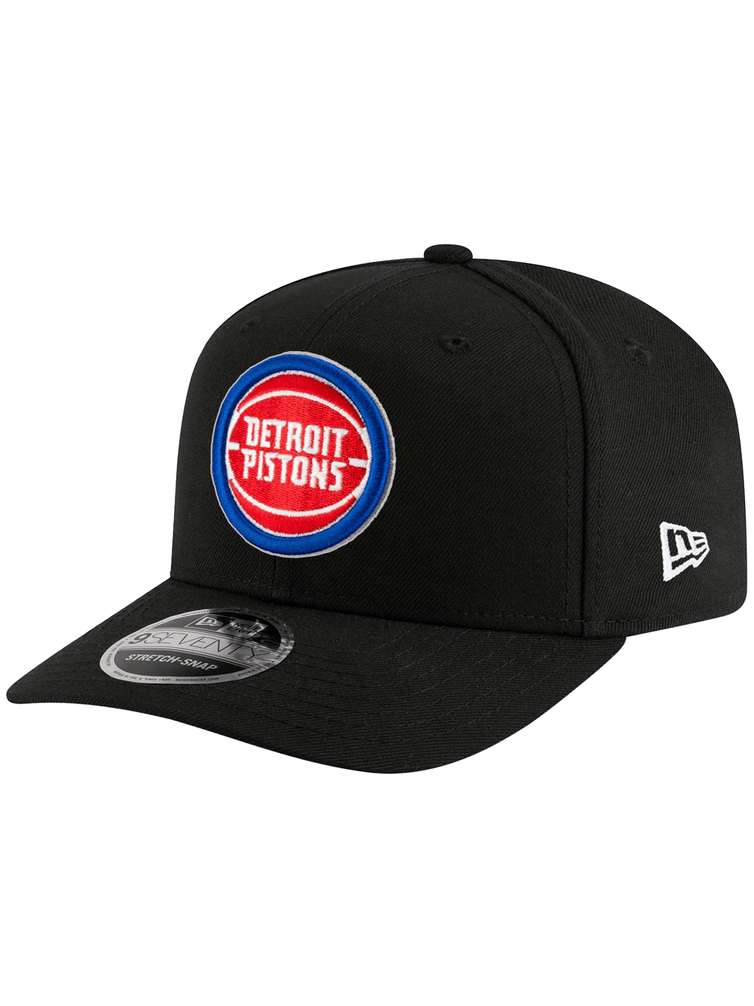 New Era Caps OSFA Detroit Pistons New Era NBA Team 9SEVENTY Stretch-Snapback Hat - Black