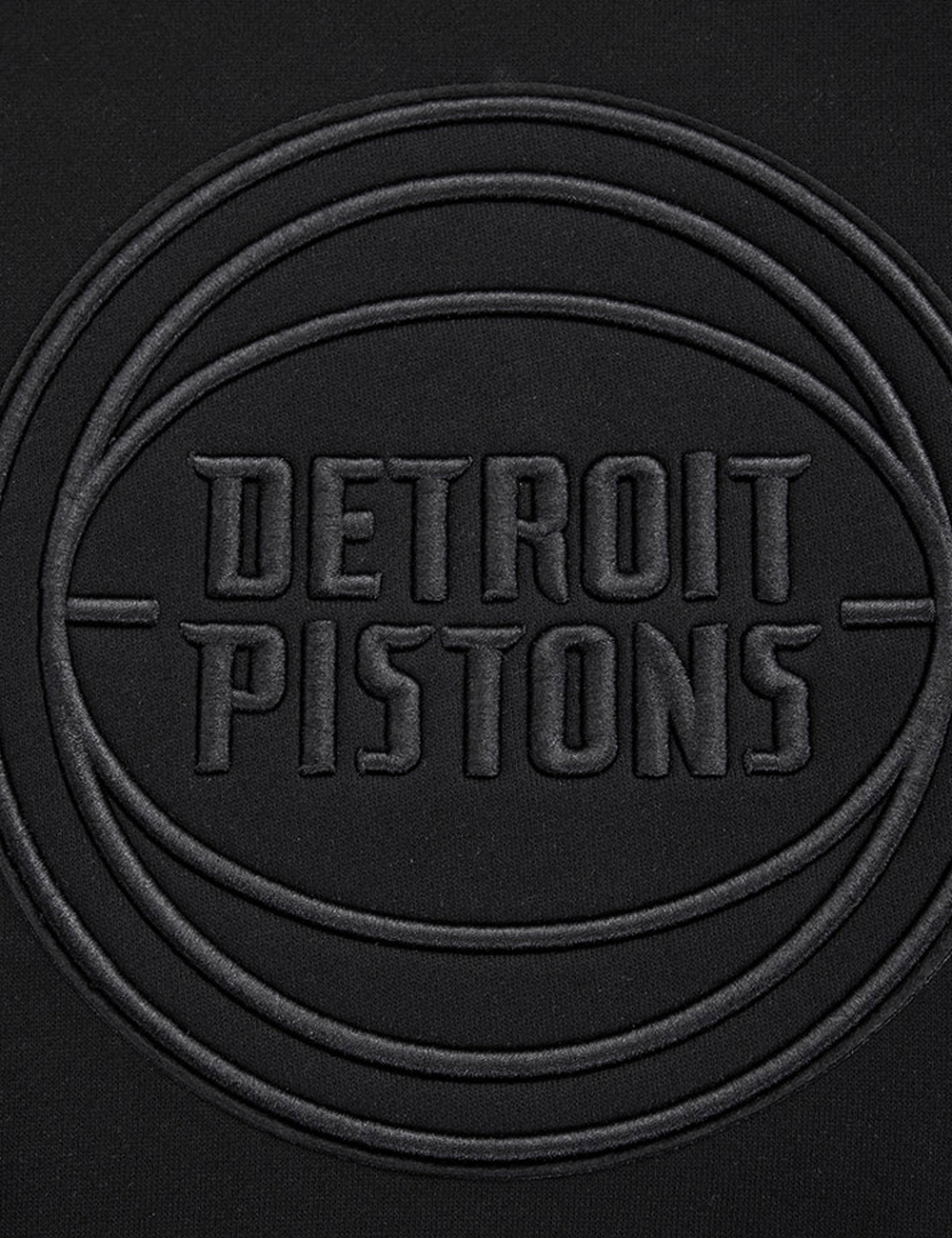 Pro Standard Jumpers Detroit Pistons Pro Standard NBA Black On Black Drop Shoulder Hoodie Jumper