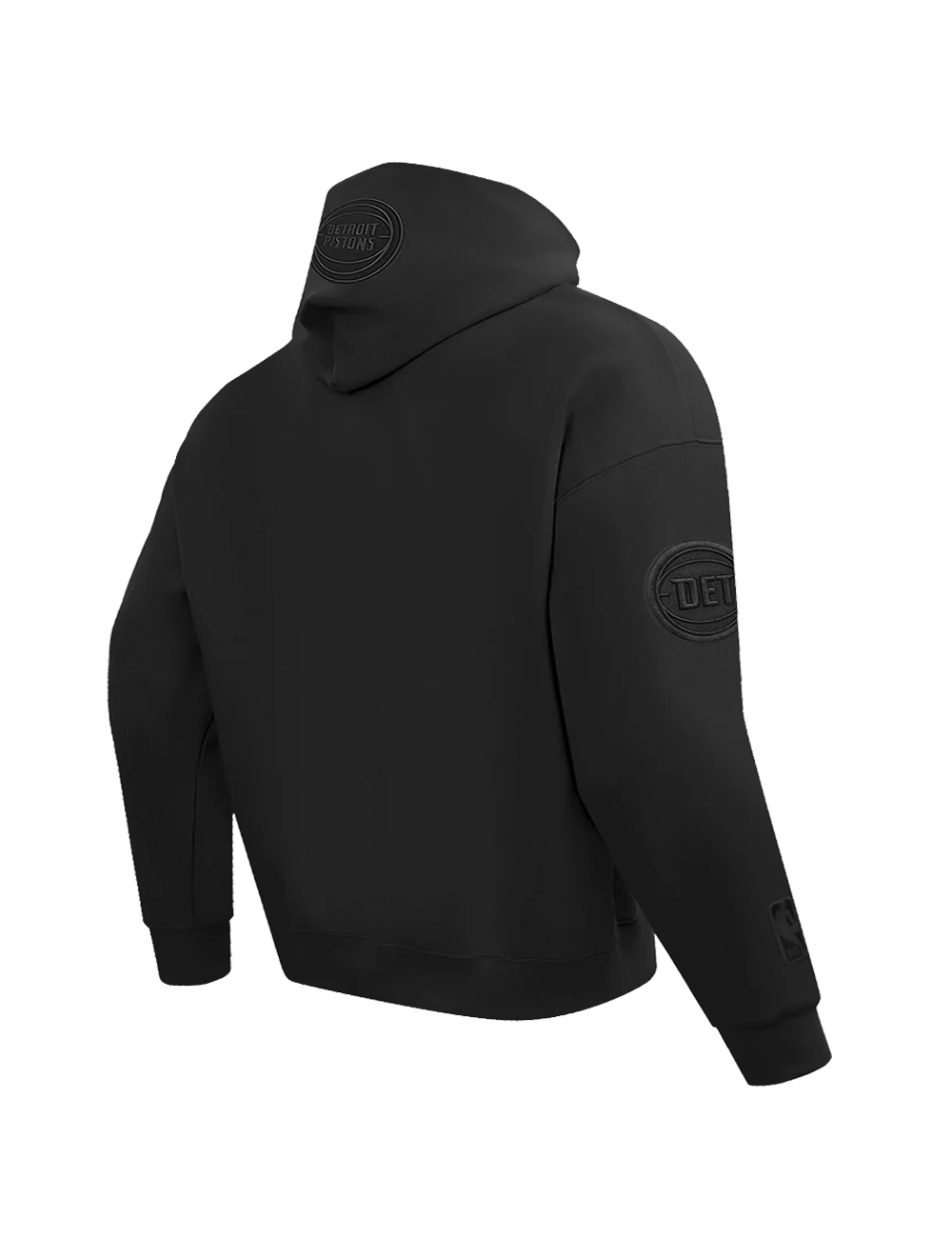 Pro Standard Jumpers Detroit Pistons Pro Standard NBA Black On Black Drop Shoulder Hoodie Jumper