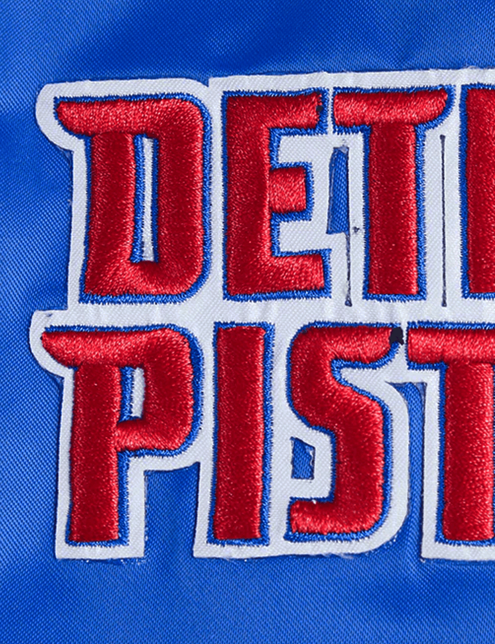 Pro Standard Jackets Detroit Pistons Pro Standard NBA Retro Classic Lightweight Satin Jacket - Blue