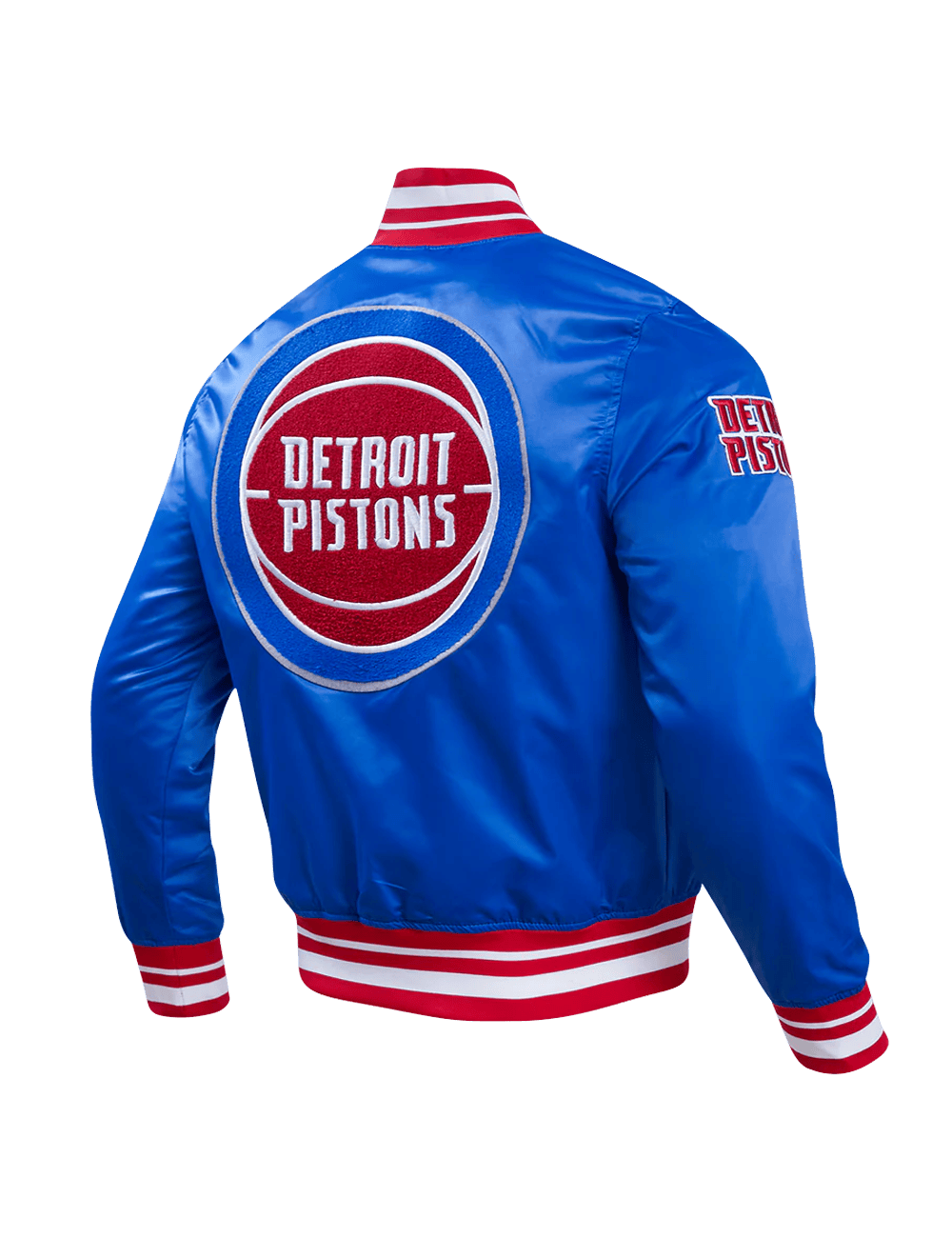 Pro Standard Jackets Detroit Pistons Pro Standard NBA Retro Classic Lightweight Satin Jacket - Blue