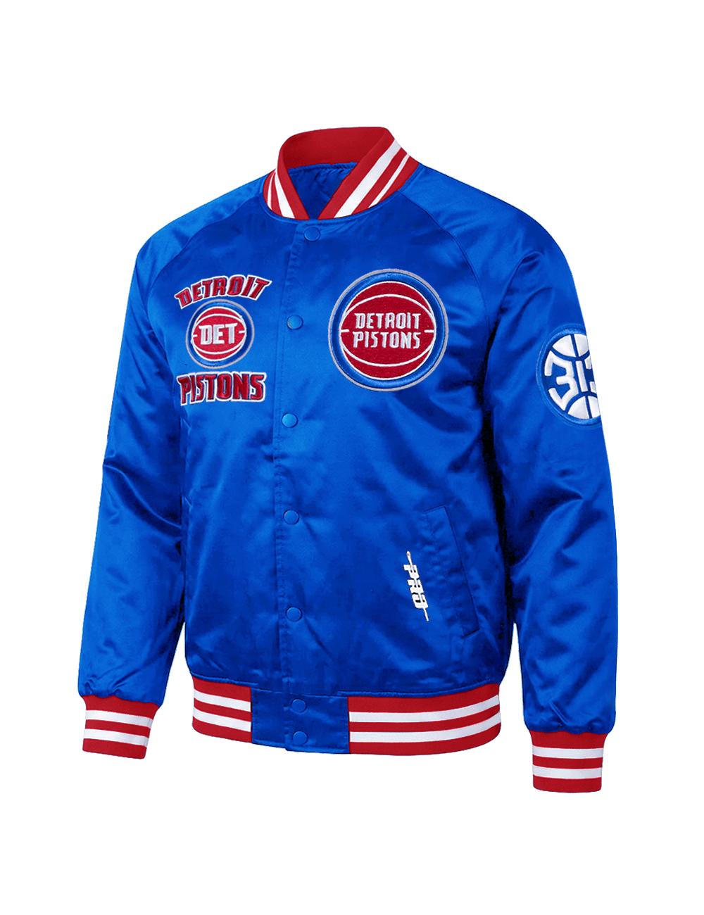 Pro Standard Jackets Detroit Pistons Pro Standard NBA Retro Classic Lightweight Satin Jacket - Blue
