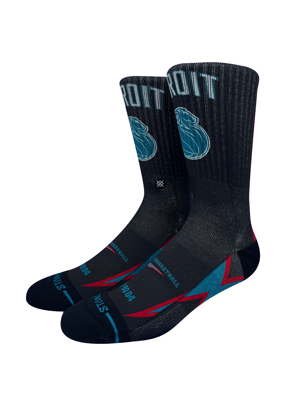 Stance Socks Large (9-12 US) Detroit Pistons Stance NBA 25-26 City Edition Crew Socks