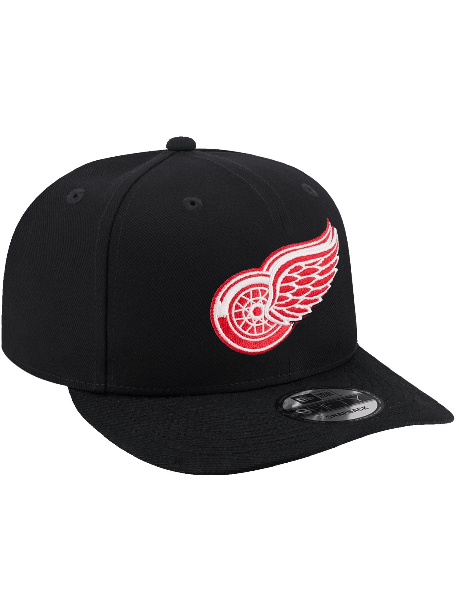 New Era Caps Detroit Red Wings New Era NHL Team 9FIFTY Pre-Curved Snapback Hat - Black