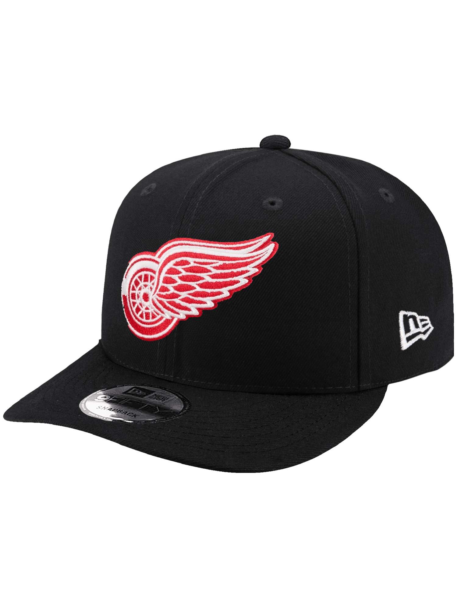 New Era Caps Detroit Red Wings New Era NHL Team 9FIFTY Pre-Curved Snapback Hat - Black