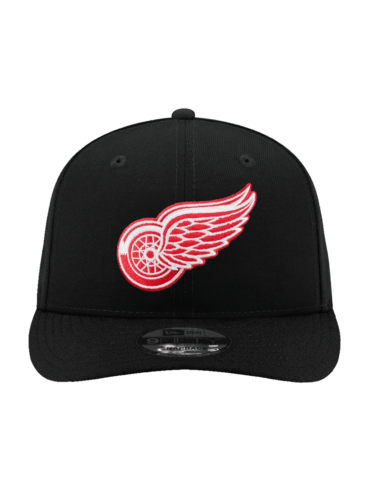 New Era Caps Detroit Red Wings New Era NHL Team 9FIFTY Pre-Curved Snapback Hat - Black