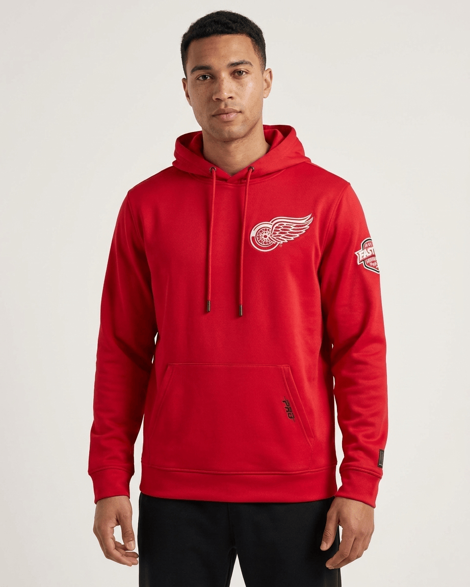 Pro Standard Jumpers Detroit Red Wings Pro Standard NHL Team Chenille Flex Hoodie Jumper - Red