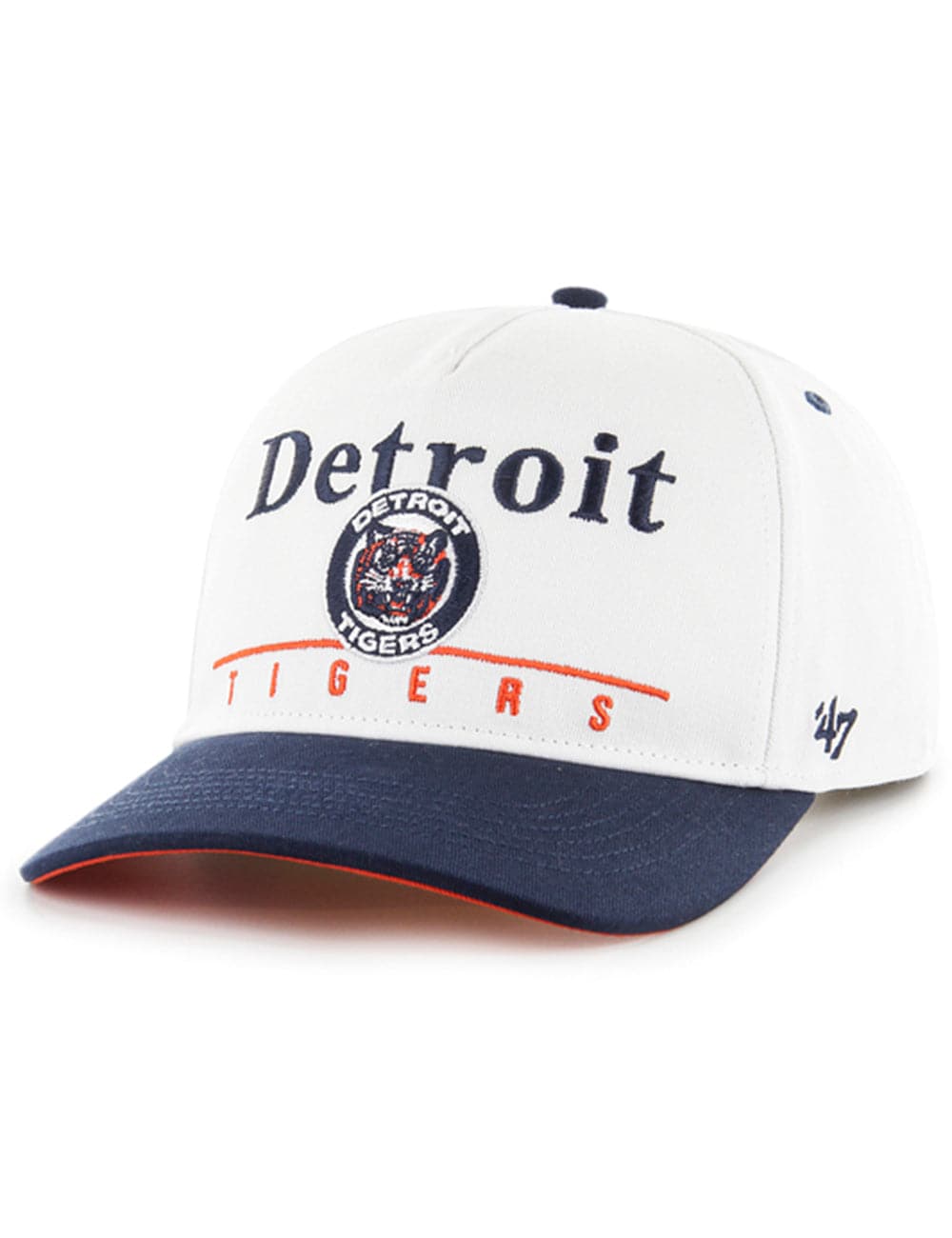 47 Brand Caps Detroit Tigers '47 MLB Cooperstown Hitch Pre-Curved Snapback Hat - White