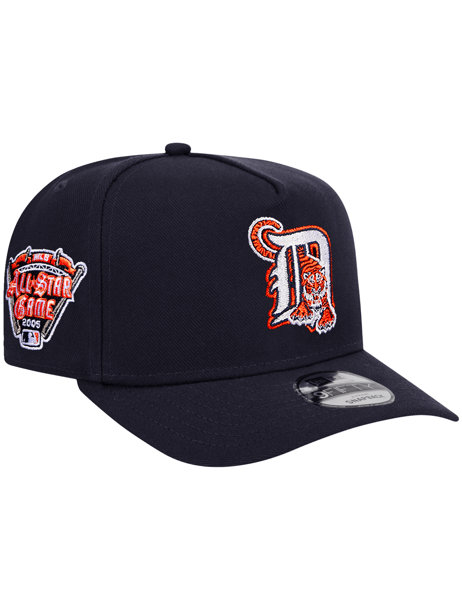 New Era Caps Detroit Tigers New Era MLB 05 ASG Pre-Curved 9FIFTY A-Frame Snapback Hat - Navy