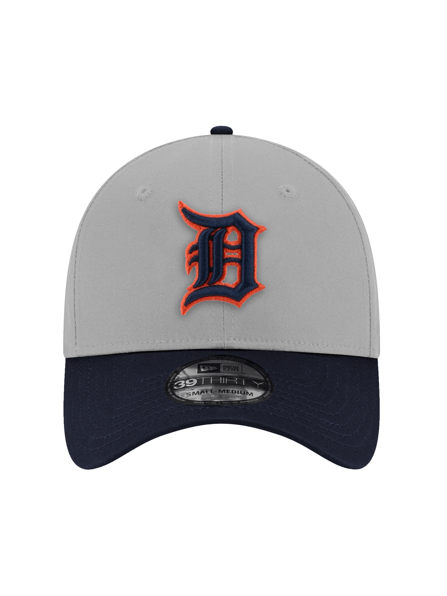 New Era Caps Detroit Tigers New Era MLB Alt 2 Tone 39THIRTY Stretch-Fit Hat - Grey