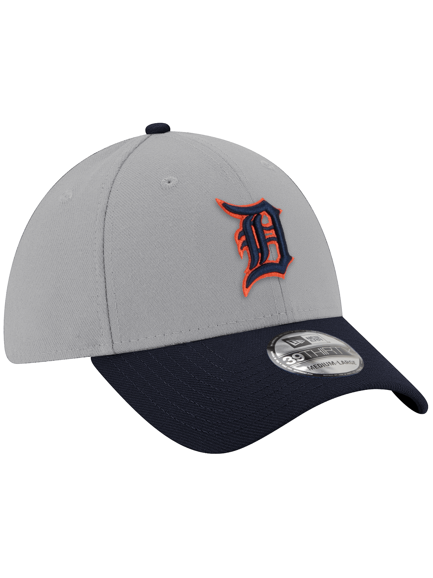 New Era Caps Detroit Tigers New Era MLB Alt 2 Tone 39THIRTY Stretch-Fit Hat - Grey