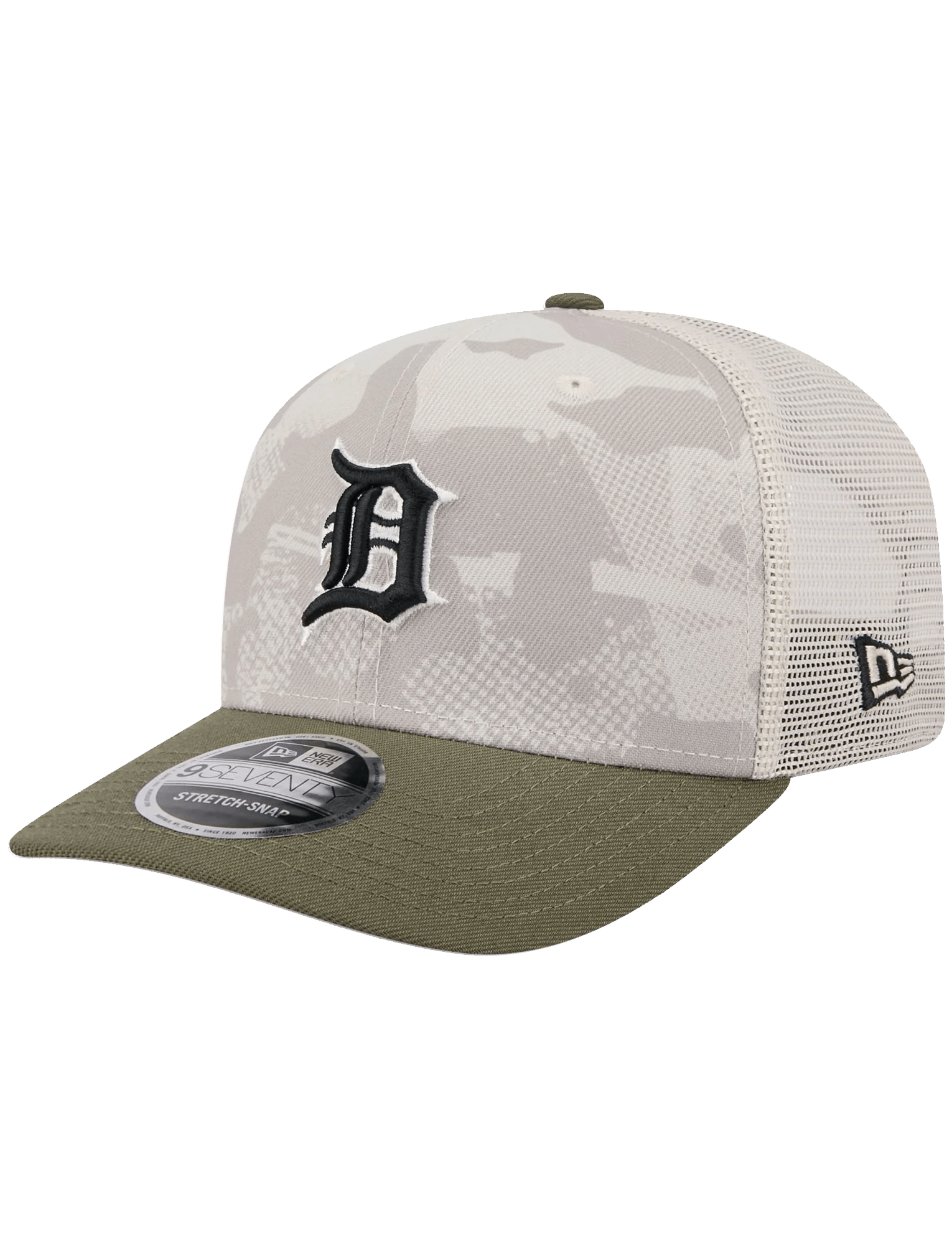 New Era Caps Detroit Tigers New Era MLB Armed Forces 2025 9SEVENTY Stretch-Snapback Hat