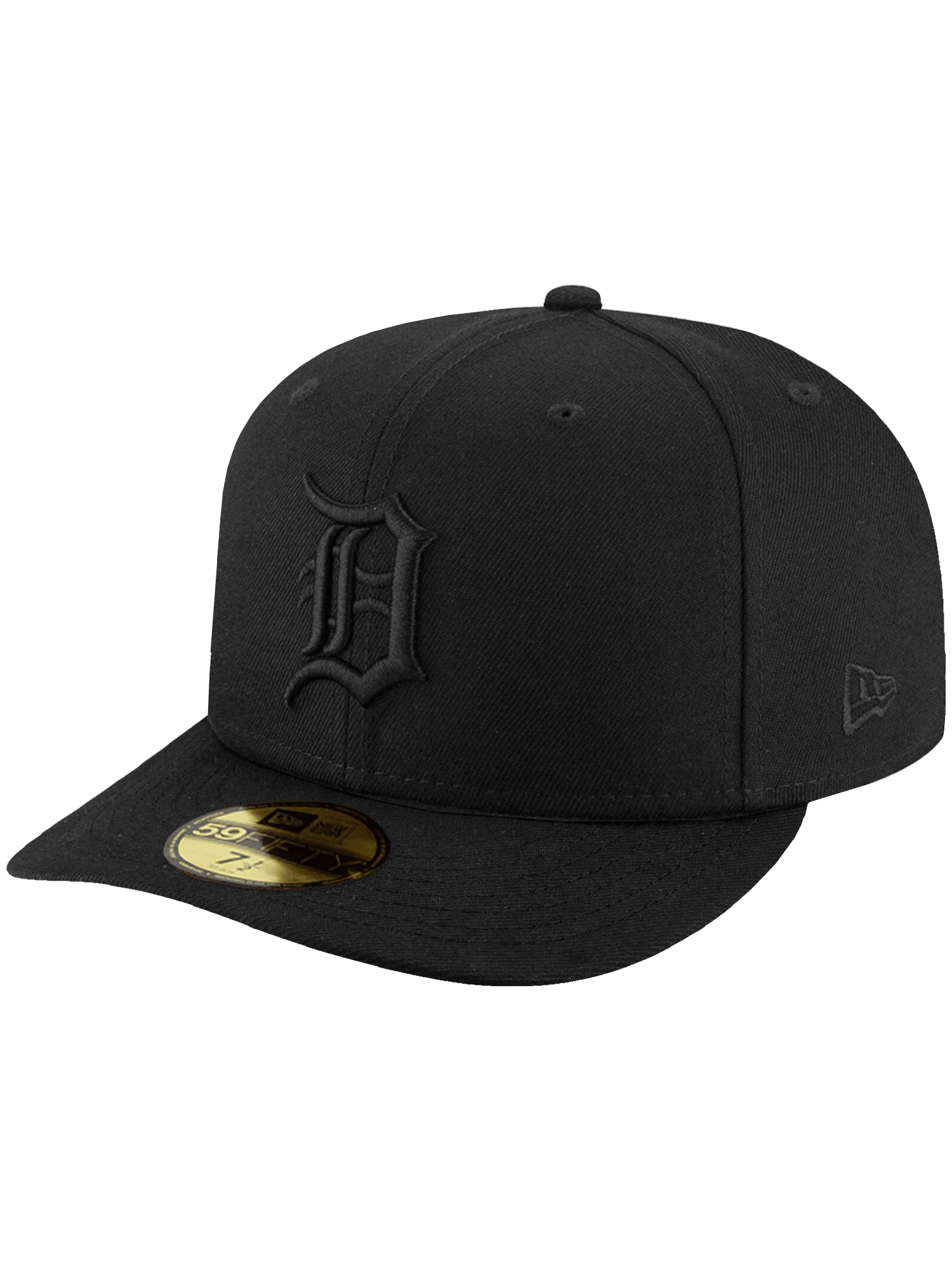New Era Caps Detroit Tigers New Era MLB Black On Black 59FIFTY Pre-Curved Fitted Hat