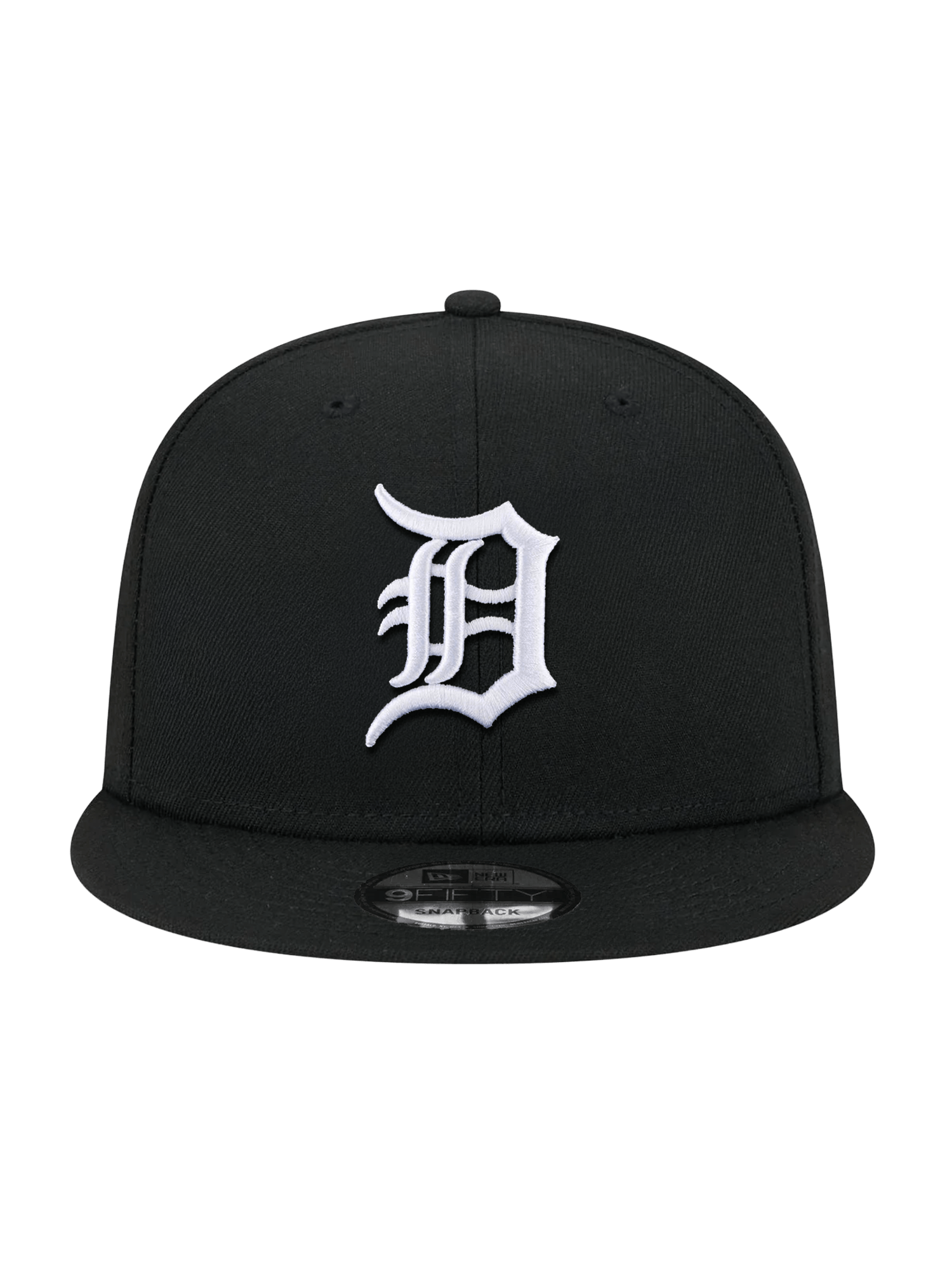 New Era Caps Detroit Tigers New Era MLB Black White 9FIFTY Snapback Hat - Black