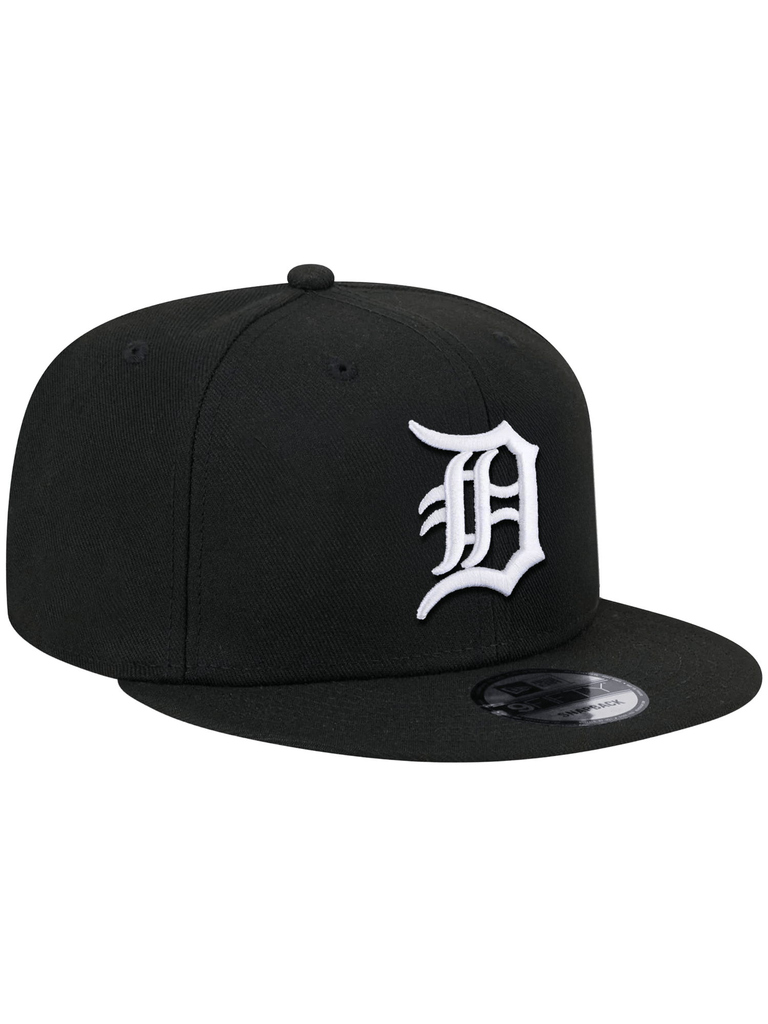 New Era Caps Detroit Tigers New Era MLB Black White 9FIFTY Snapback Hat - Black