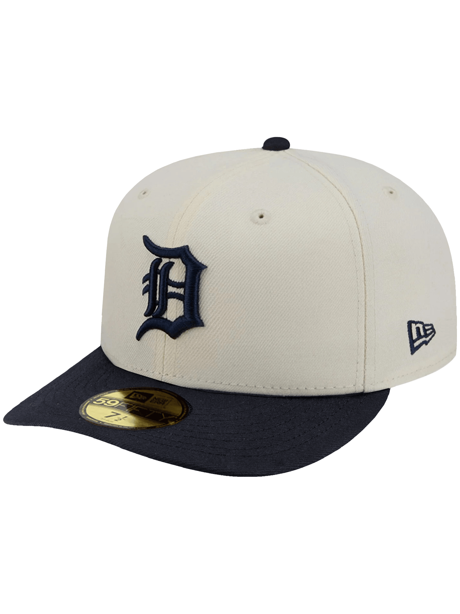 New Era Caps Detroit Tigers New Era MLB Team 2 Tone 59FIFTY Pre-Curved Fitted Hat - Chrome