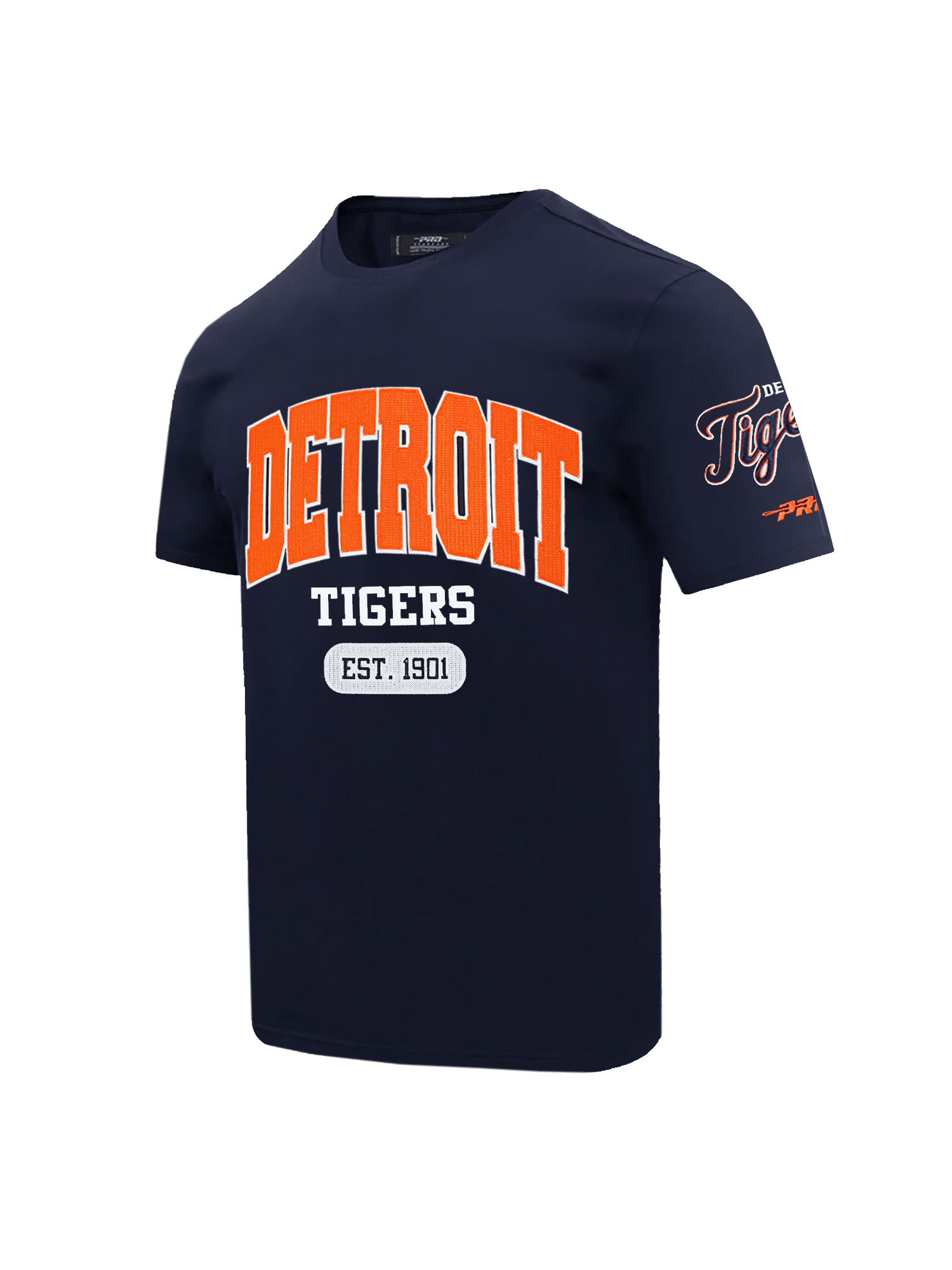 Pro Standard T-Shirts Detroit Tigers Pro Standard MLB City Arch Premium Flex T-Shirt - Navy