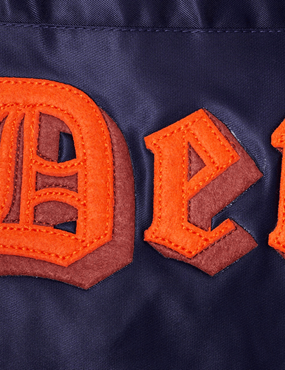 Pro Standard Jackets Detroit Tigers Pro Standard MLB Old English Lightweight Satin Jacket - Navy