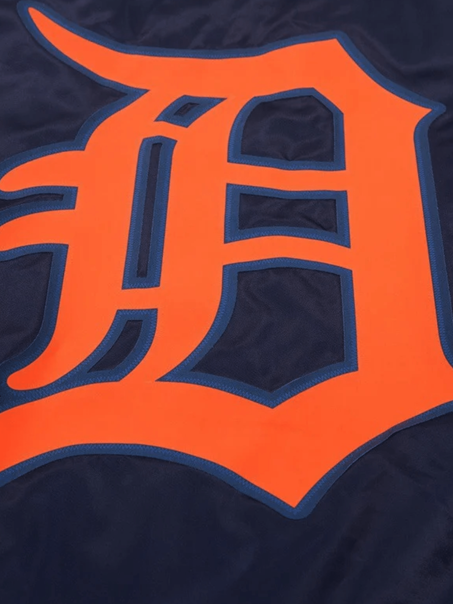 Pro Standard Jackets Detroit Tigers Pro Standard MLB Team Classic Satin Button Jacket - Navy