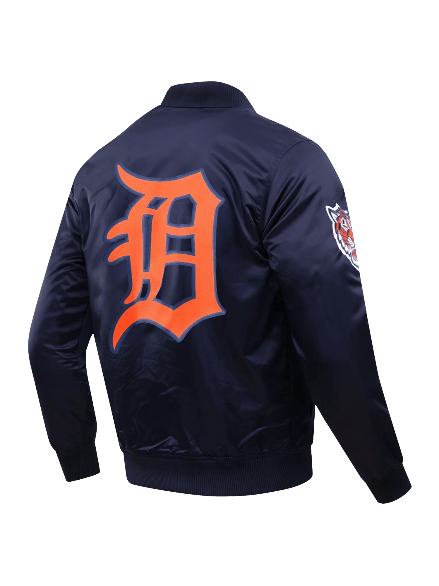 Pro Standard Jackets Detroit Tigers Pro Standard MLB Team Classic Satin Button Jacket - Navy