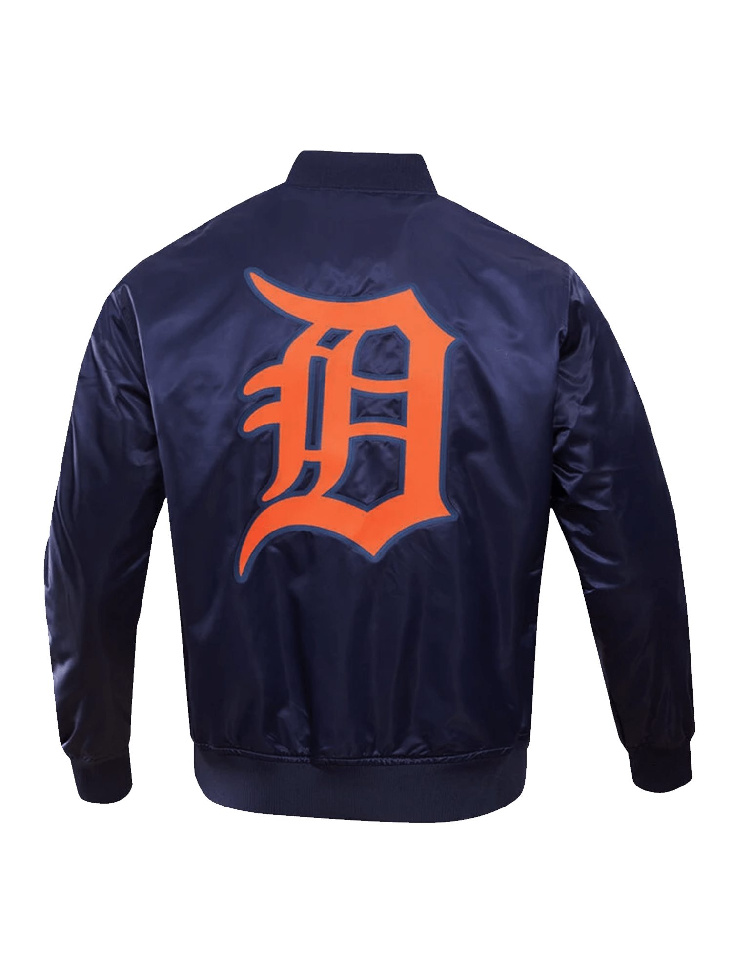 Pro Standard Jackets Detroit Tigers Pro Standard MLB Team Classic Satin Button Jacket - Navy