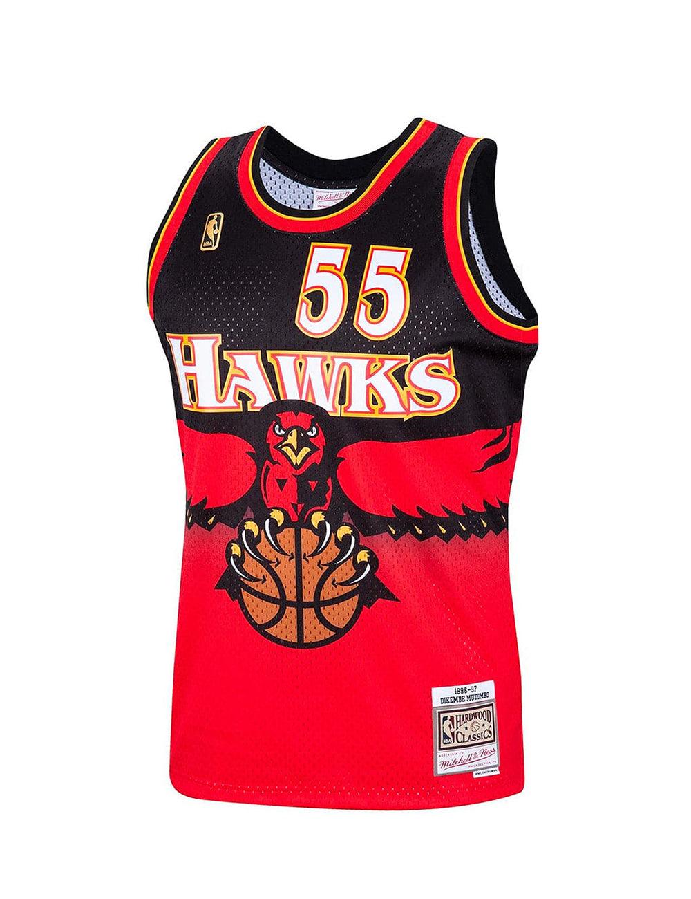 Mitchell And Ness Jerseys Dikembe Mutombo Atlanta Hawks Mitchell & Ness NBA 96-97 Swingman Jersey - Red