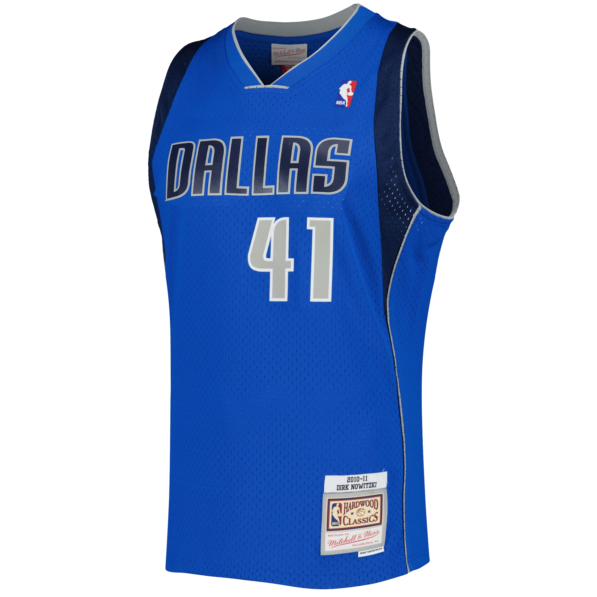 Mitchell And Ness Jerseys Dirk Nowitzki Dallas Mavericks Mitchell & Ness NBA 10-11 Swingman Jersey - Blue
