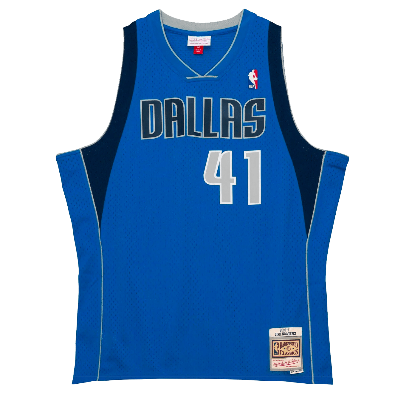Mitchell And Ness Jerseys Dirk Nowitzki Dallas Mavericks Mitchell & Ness NBA 10-11 Swingman Jersey - Blue