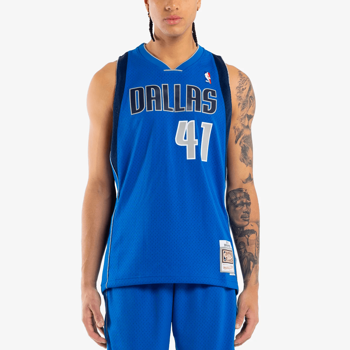Mitchell And Ness Jerseys Dirk Nowitzki Dallas Mavericks Mitchell & Ness NBA 10-11 Swingman Jersey - Blue
