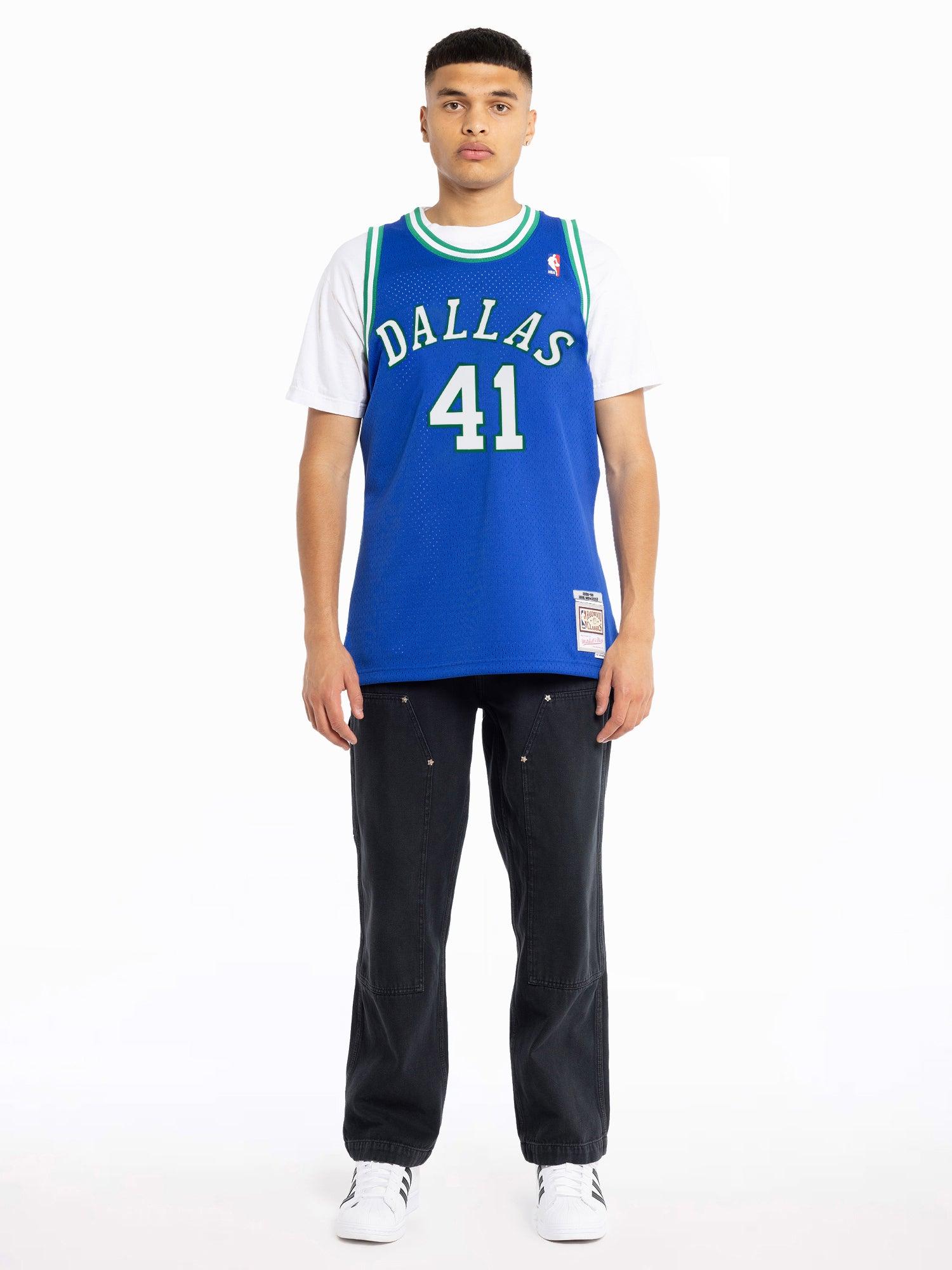 Mitchell And Ness Jerseys Dirk Nowitzki Dallas Mavericks Mitchell & Ness NBA 98-99 Swingman Jersey - Blue