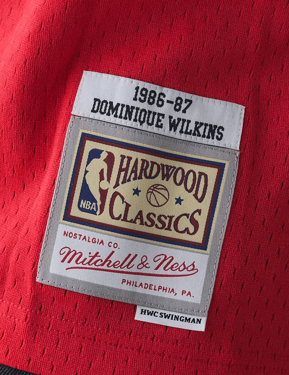 Mitchell And Ness Jerseys Dominique Wilkins Atlanta Hawks Mitchell & Ness NBA 86-87 Home Swingman Jersey - Red