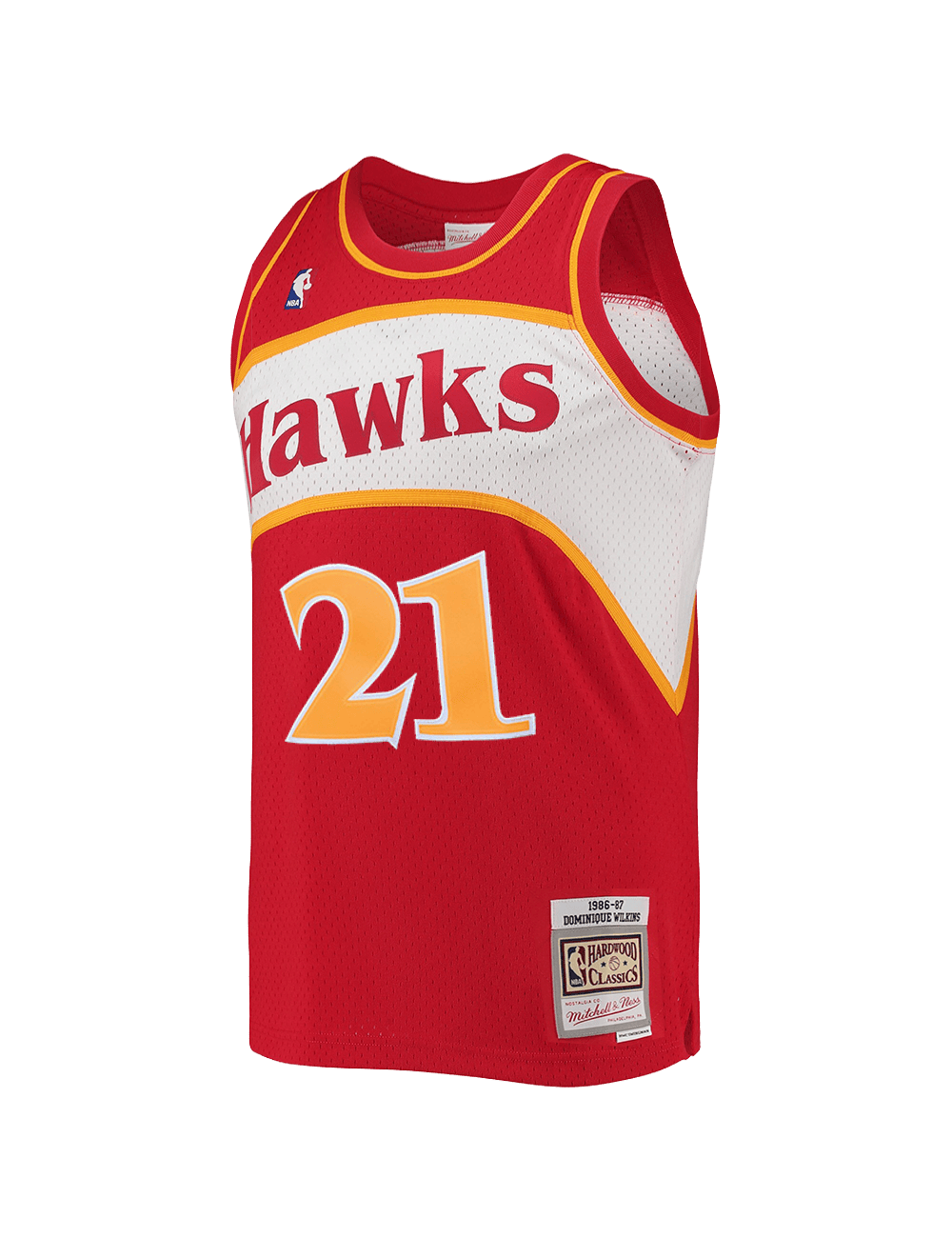 Mitchell And Ness Jerseys Dominique Wilkins Atlanta Hawks Mitchell & Ness NBA 86-87 Home Swingman Jersey - Red
