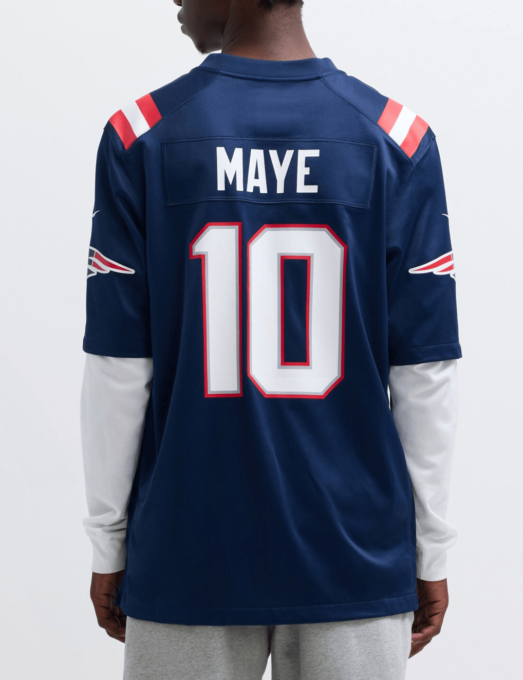 Nike Jerseys Drake Maye New England Patriots Nike NFL Game Jersey - Navy