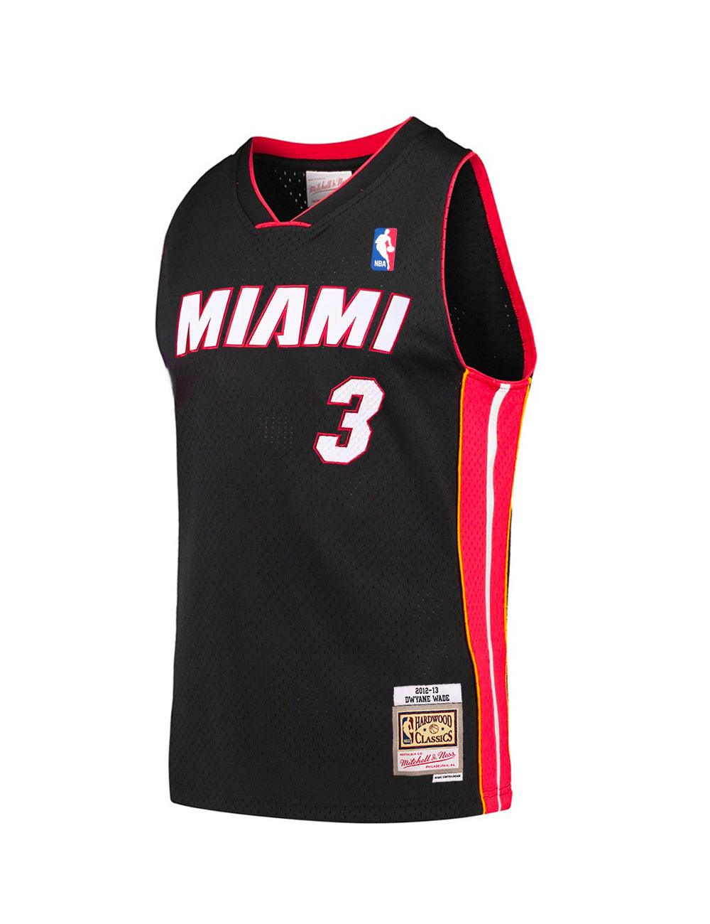 Mitchell And Ness Jerseys Dwyane Wade Miami Heat Mitchell & Ness NBA 12-13 HWC Swingman Jersey - Black